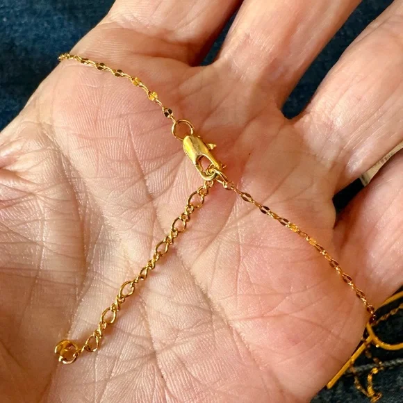 NWT Anthropologie initial R fashion necklace - Picture 4 of 8